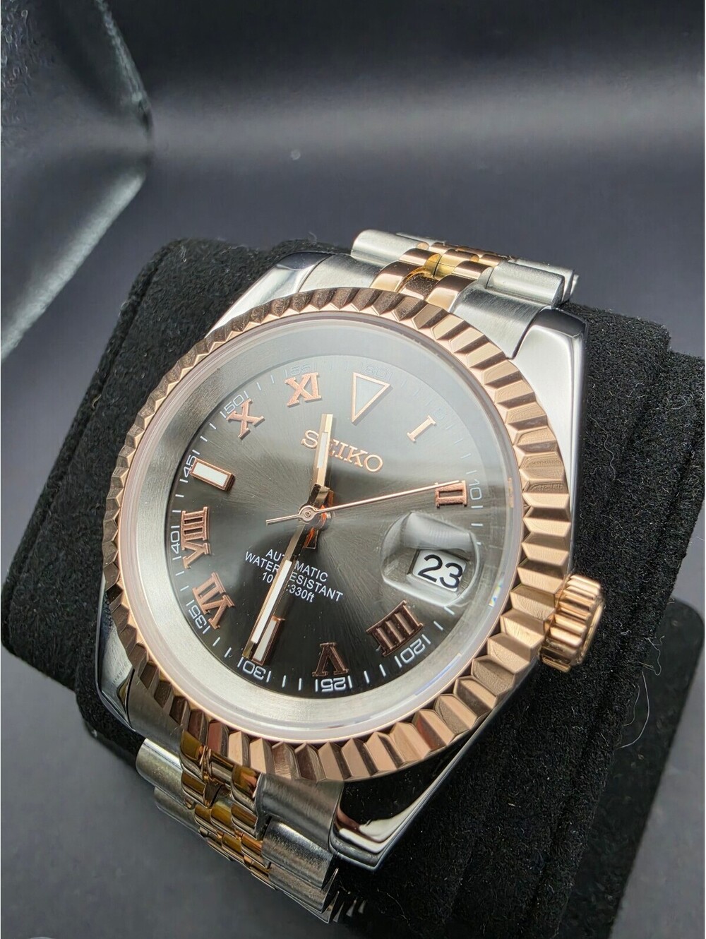 Custom Wimbledon Date Just Two Tone Watch Mod